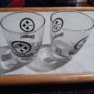 NEW Lot of 2 Pittsburgh Steelers NFL 13 Ounce Cocktail Glass